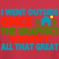 thumbnail image 3 of CafePress - Went Outside Graphics Weren't Great Dark T Shirt - Men's Classic Graphic Cotton T-Shirt, 3 of 4