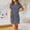 Blue, variant on FRSASU Women's Summer Sleeveless Striped T Shirt Dress Casual Crew Neck Tie Waist Mini Dresses Gray