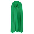 thumbnail image 5 of siminsem Hooded Cloak for Women Men Halloween Velvet Cape Full Length Medieval Witch Robe Cosplay Masquerade Party Vampire Gothic Renaissance Adult Cloak 1 Pack, Green,M, 5 of 6