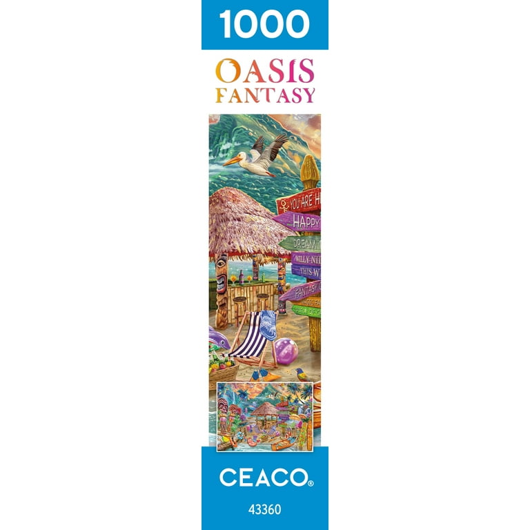 Ceaco Ocean Magic Steve Sundram Oasis Fantasy 1000pc Colorful