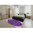 thumbnail image 4 of Ahgly Company Indoor Square Patterned Tyrian Purple Area Rugs, 3' Square, 4 of 6
