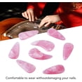 thumbnail image 4 of Yazoeia 8Pcs Guzheng Finger Picks Elastic Professional Guzheng String Nail Covers Reusable String Instrument Replacement Parts (Dusty) CJC912-185909, 4 of 9