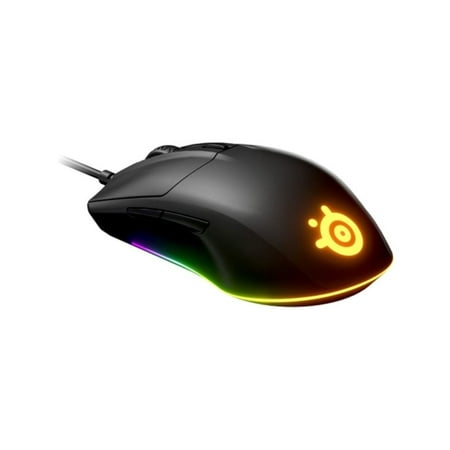 STEELSERIES Rival 3 Wired Gaming Mouse - Optical - Cable - Black - USB - 8500 dpi - Scroll Wheel - 6 Button(s) - Right-h