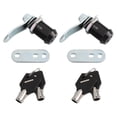 thumbnail image 1 of 2 Pcs Serrures RV pour Porte de Rangement Boîte à Outils RV Cam Serrure d'Armoire avec Clés, 1 of 9