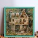 thumbnail image 2 of Kit Punto Cruz Con Casa Hilo Algodón Ecológico Bordado 14CT 50x50cm, 2 of 9