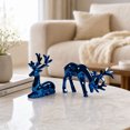 thumbnail image 7 of LEFXSMR Christmas Reindeer Decor, 2pcs Electroplated Deer Figurine, Reindeer Christmas Decorations Indoor for Mantel Tabletop Storefront Window, 7 of 7