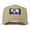 Khaki, variant on State of Wyoming Embroidered Patch Cap - White OSFM