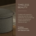 thumbnail image 7 of Maven Lane Lyra Contemporary Ottoman in Slate Fabric Upholstery, 7 of 7