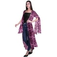 thumbnail image 3 of Moomaya Viscose Georgette Printed Long Shrug Slit Sleeves Cardigans For Women, 3 of 5