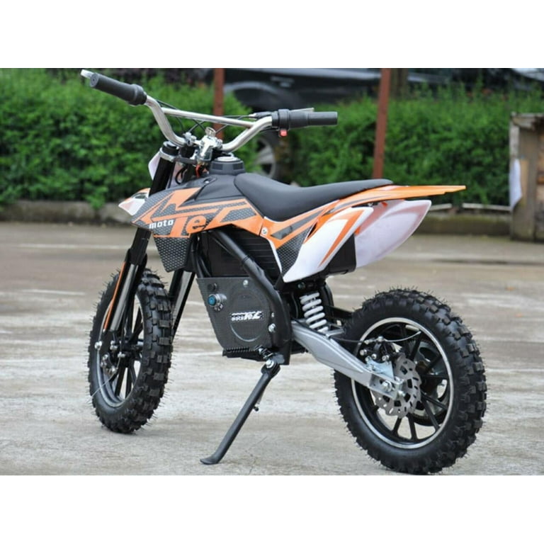 MotoTec 24V Kids Electric Dirt Bike Orange Walmart