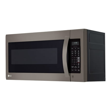 LG LMV2031BD - Microwave oven - over-range - 2 cu. ft - 1000 W - black stainless steel with built-in exhaust system