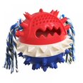 thumbnail image 1 of AAOMASSR Pet Dog Teething Stick Squeaking And Leaking Ball Toy Yellow, 1 of 7