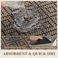 thumbnail image 4 of VUNATE Kitchen Rugs 20"x47" Diamond Woven Non-Slip Kitchen Mat, Washable Absorbent Floor Rug with Durable Backing, Soft Low Profile Kitchen Rug for Sink Area, Entryway, Laundry Room Black, 4 of 8