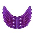 thumbnail image 1 of 2 Piezas De Moda Punk Alas De ángel Zapatos Zapatillas De Deporte Accesorios Decoraciones Púrpura Sunnimix Alas de ángel para zapatillas de deporte, 1 of 6