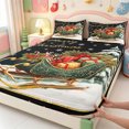 thumbnail image 4 of Manfei Rustic Christmas Animals Bed Sheets,Xmas Holiday Season Full Size Sheets,4pcs,1 Flat Sheet,1 Fitted Sheet and 2 Pillowcases, 4 of 6