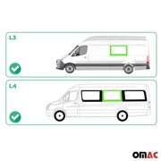 Window Glass for Mercedes Sprinter 2010-2018 Mid Left Side L3 L4 Black