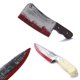 thumbnail image 2 of Accesorios de decoración de Halloween, cuchillo afilado sangriento falso, juguete de plástico para Cosplay, Arma de simulación, cuchillo de cocina falso, suministros para fiestas, 2 of 4