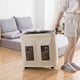 thumbnail image 4 of Cesta de lavandería delgada con ruedas, 2 compartimentos con ruedas universales y asa, plegable, de Abody Beige, 4 of 7