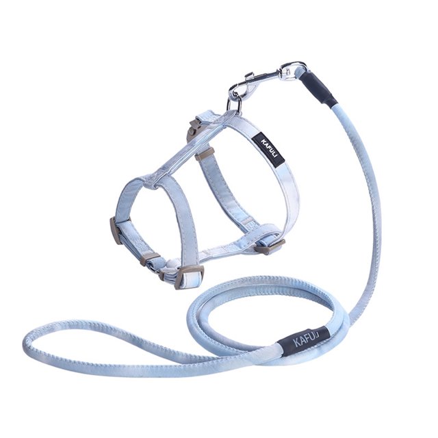 Pet Cat Soft Harness Leash Set Adjustment Buckle Traction Rope Chest Sling For Running Walking