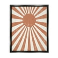thumbnail image 2 of Stupell Industries Vintage Striped Sun Rays Beaming Weathered Design Graphic Art Luster Gray Floating Framed Canvas Print Wall Art, Design by Daphne Polselli, 2 of 5