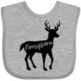 thumbnail image 3 of Inktastic Pennsylvania Black Deer Silhouette Boys or Girls Baby Bib, 3 of 4