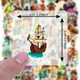 thumbnail image 6 of 35pcs-50pcs Pirate Adventure Stickers Stationery Stickers Nautical Kids Stickers Funny Graffiti Decals for Luggage Suitcase Laptop, 6 of 9