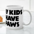 thumbnail image 5 of CafePress - My Kids Has Paws - 11 oz Ceramic Mug - Novelty Coffee Tea Cup, 5 of 6