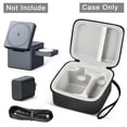 thumbnail image 4 of Funda PAIYULE para cargador Anker 3 en 1 Cube MagSafe, negra, 4 of 7