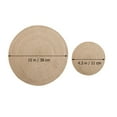 8 Pcs Cotton Placemat Round Woven Table Desk Coasters for Office