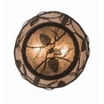 thumbnail image 4 of Meyda Tiffany 186234 Whispering Pines 2 Light 6-1/4" Tall Semi-Flush Ceiling Fixture -, 4 of 7