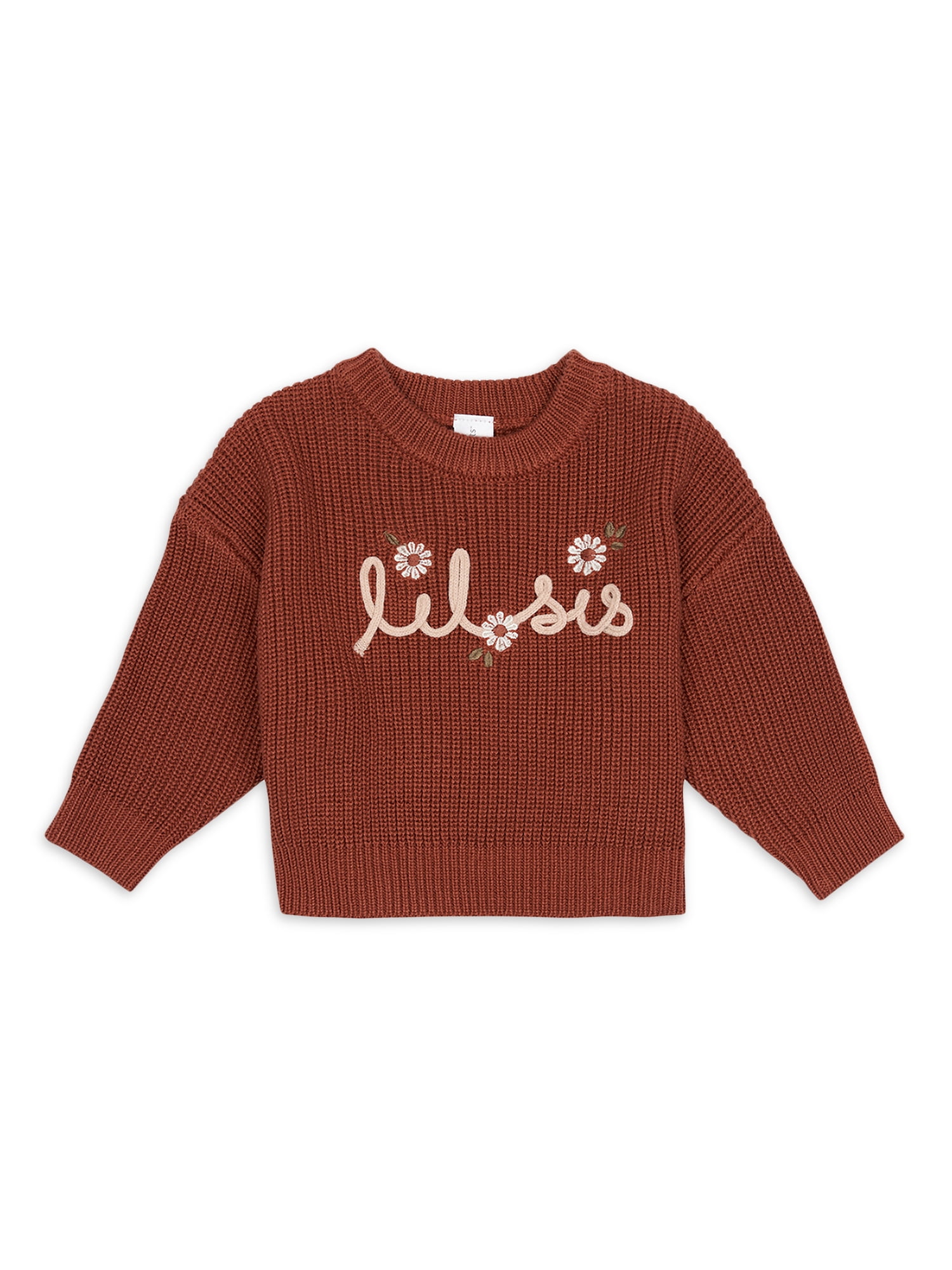 Modern Moments By Gerber Baby Girl Matching Sister Sweater, Sizes 0/3M-18M