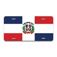 thumbnail image 1 of SignMission A-LP-03-180 Dominican Flag Aluminum License Plate, 1 of 4