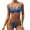 Sky Blue, variant on WREESH Womens Two Piece Swimsuit Metal Ring Bikini Set Halter New Swimsuit Printed Bikini Swimsuit Beach Bathing Suit Red