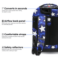 thumbnail image 4 of J World Boys and Girls Sunrise 18" Rolling Backpack For School and Travel, Puffy Star, 4 of 7