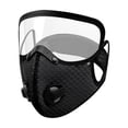 thumbnail image 4 of Outdoor Gear, Hiking Mask with Removable Anti-Fog Visor, Pollen Protection Outdoor Face Guard, Washable Running Face Covering, Motorbike Face Mask, Rose Pink Warm Breathable Mesh, 4 of 6