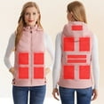 thumbnail image 4 of Heated Vest Women Winter Cold Resistant Usb Electric 11 Zone Smart Warming Layer Heated Vest with Hood Sleeveless Jacket Regular Fit Womens Winter Vest, 4 of 9