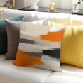 thumbnail image 7 of Orange And Grey Abstract Art Artwork Pillow Covers,Orange And Grey Abstract Art Artwork Throw Pillow Covers 24"×24" ,Living Room Sofa Couch Pillow Covers,Decorative Pillow Covers, 7 of 7