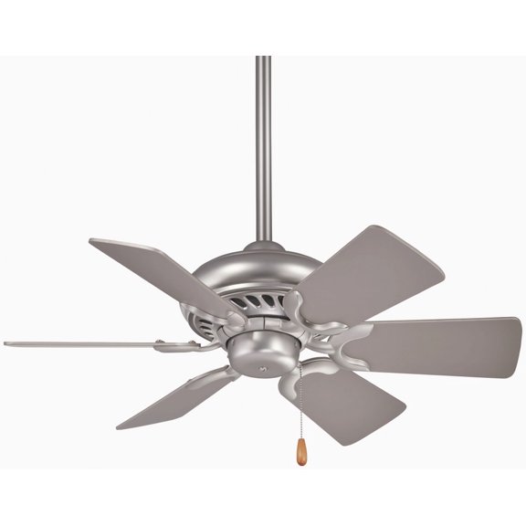 Minkaaire Supra 32 Supra 32" 6 Blade Indoor Ceiling Fan - Silver
