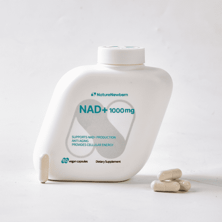 NatureNewborn NAD Supplement NR with AKG and Resveratrol 1000mg