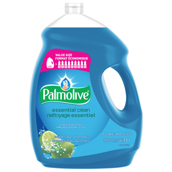Palmolive Essential Clean Liquid Dish Soap, Citrus Scent + Salt - 145 Fluid Ounce