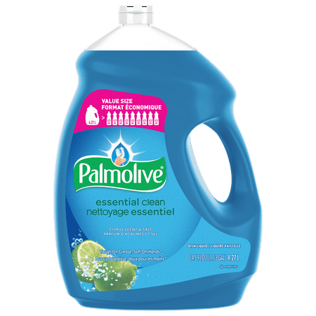 Palmolive Essential Clean Liquid Dish Soap, Citrus Scent + Salt, 145oz