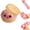 Pink-1, variant on Mystery glitter dumpling squishy, stretchy sensory desk toy for stress relief squeeze play.