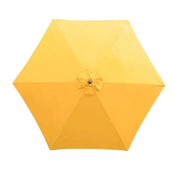 Covered Living 9ft Umbrella Replacement Canopy 6 Ribs in Yellow (Canopy Only)