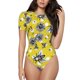 thumbnail image 1 of Balery Honeybee Body de cuello redondo de manga corta para mujer Tops de manga corta Tops básicos-Medium, 1 of 7