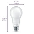 thumbnail image 3 of PHILIPS LED White Dial Flicker-Free Frosted Dimmable A19 Light Bulb - EyeComfort Technology - 1100 Lumen - 5 Shades of White - 9W=75W - E26 Base - Indoor - 2-Pack, 3 of 8
