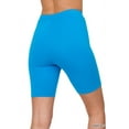 thumbnail image 3 of Zenana Womens & Plus Soft Cotton Stretch Mid Thigh Length Leggings Fitness Sport Biker Shorts, 3 of 4