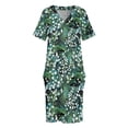 thumbnail image 3 of Vestido holgado con bolsillos y estampado sin costuras de lirio de los valles, vestido de cumpleaños para mujer, vestidos de verano de lujo 2025 para mujer, 3 of 6