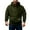 Army Green, variant on Hoodies for Men Quarter Zip Pullover Top Vintage Personalized Tactical Jackets Long Sleeve Casual Hooded Sweatshirts Solid Color Outdoor Sports Workout Outwear with Pockets