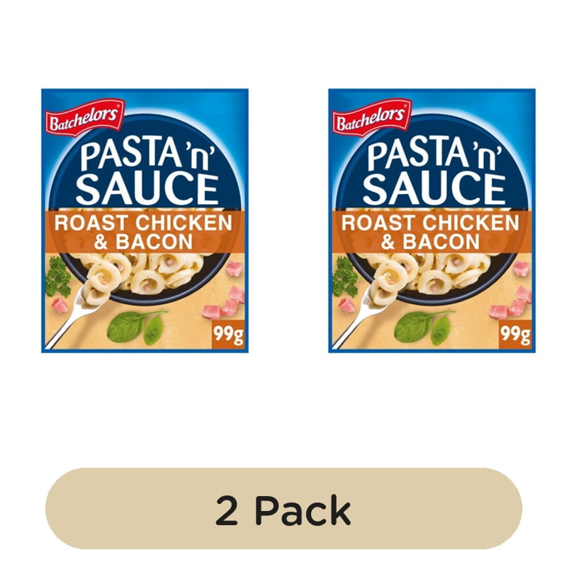 Batchelors Pasta n Sauce Roast Chicken & Bacon 99g, British Import (Pack of 2)