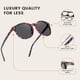 thumbnail image 5 of Gafas de sol DUCO retro redondas polarizadas UV400 para mujer DC1230, 5 of 6